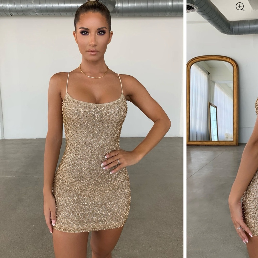 Sparkly Gold Dress✨ - Picture 2 of 9